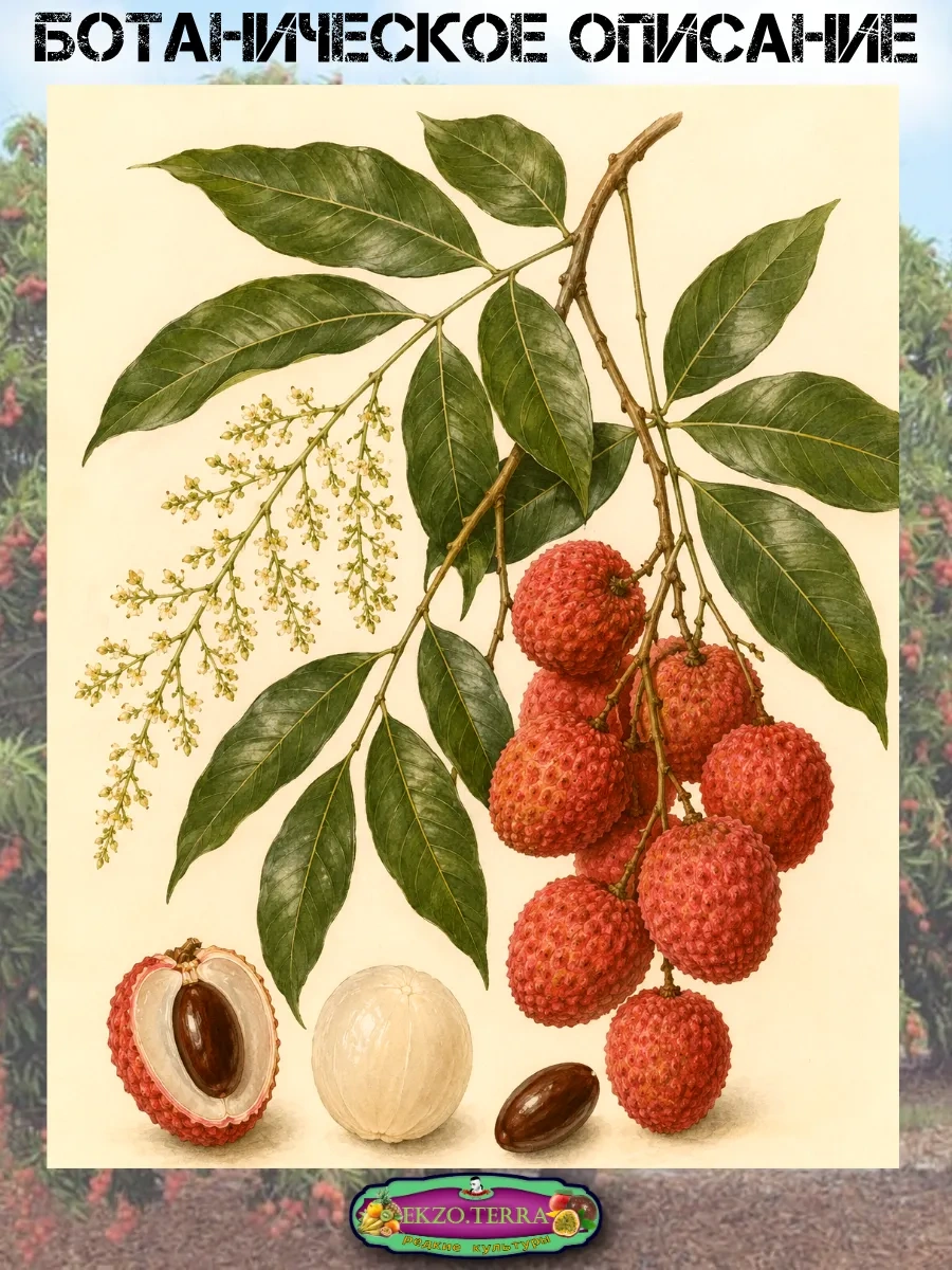  Семена Личи 3 шт.